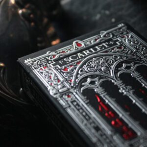 Scarlet Playing Cards - red gilt-edged